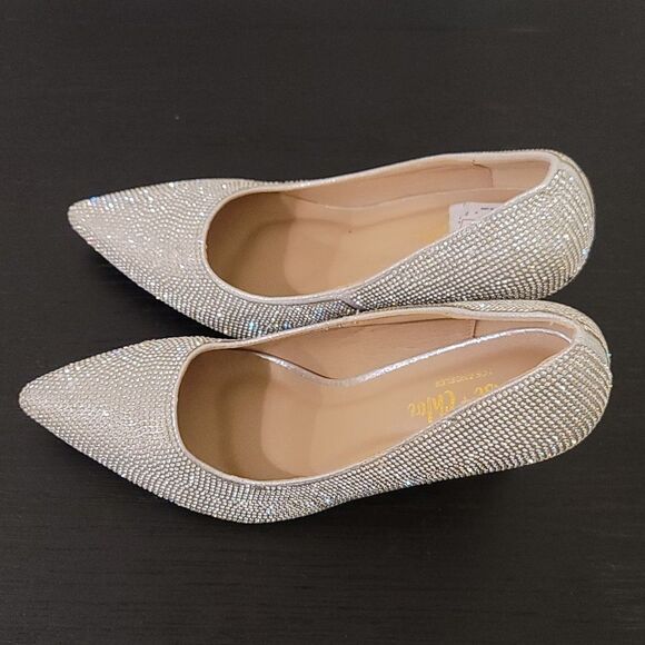 BRAND NEW CHASE +CHLOE LALA  HIGH HEEL RHINESTONE JEWEL PUMP R3 - Picture 9 of 13